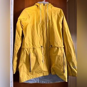 Yellow Rain Jacket with Hood